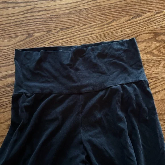 VTG Las Vegas flare cotton stretch American Apparel Black Knockout Leggings. SB3 - Picture 6 of 7